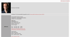 Desktop Screenshot of bernhard-schroeder.eu